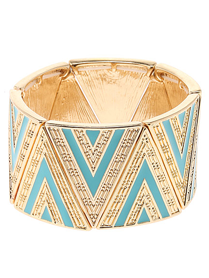 トライアングルバイカラ―バングル