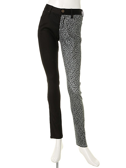 ヒョウ柄切替スキニーB
