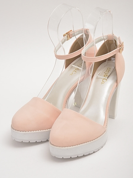 バイカラーパンプス