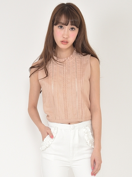 コットンレーストップス