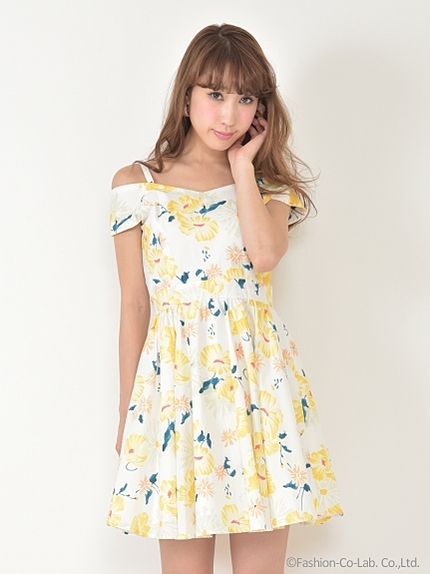 サマーフラワーワンピース
