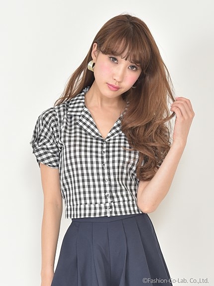 コンパクト開襟シャツ