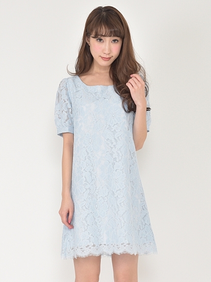 スカラップレースAラインワンピース