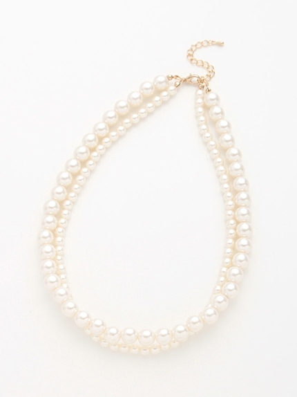 ダブルパールネックレス