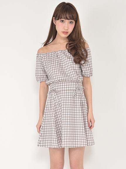 ウエストスピンドルワンピース