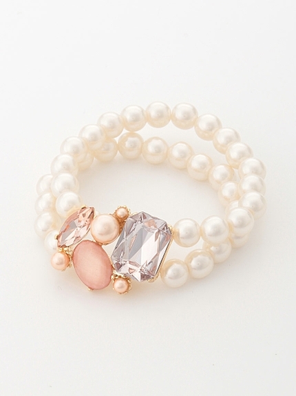 パールビジューブレスレット