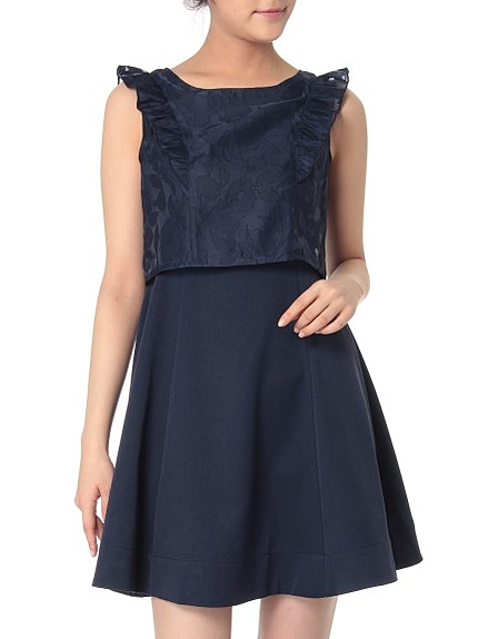 オパールフラワードッキングワンピース