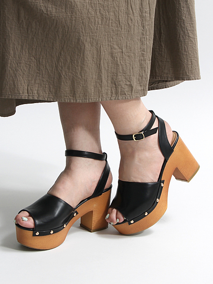 WEGO/ウッドタイプサンダル