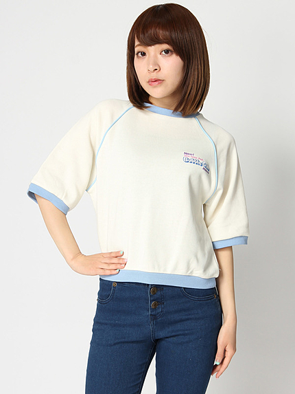 WEGO/ワンポイントパイピングプルオーバー