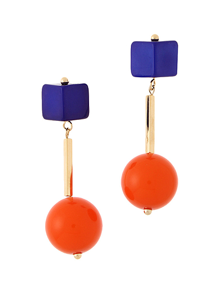 【LIFE】バイカラーモチーフピアス