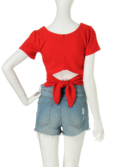 【sc】バックウエストリボントップス