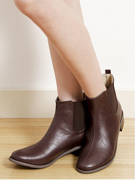 〈サイズコンシェルジュ〉サイドゴアショートブーツ