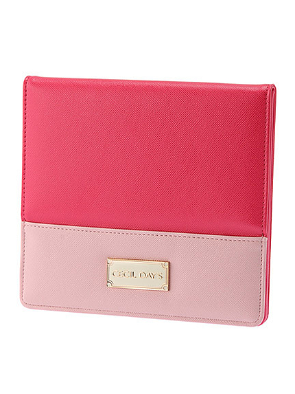 ロゴプレート付きバイカラーミラー