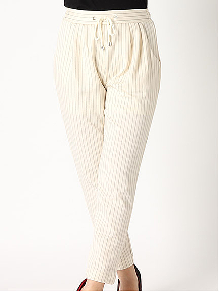 ピンストライプドロストパンツ