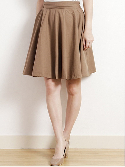 ウエストタックミディフレアスカート