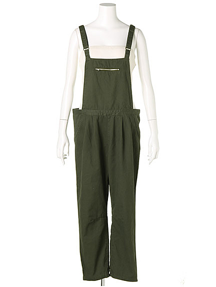 デザインZIPサロペットパンツ