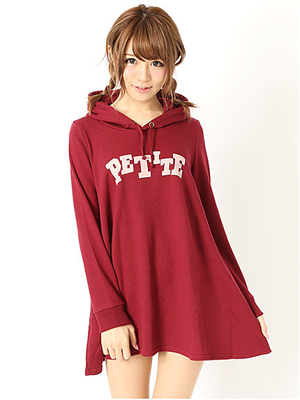 14.AW ロゴＡラインパーカーワンピース