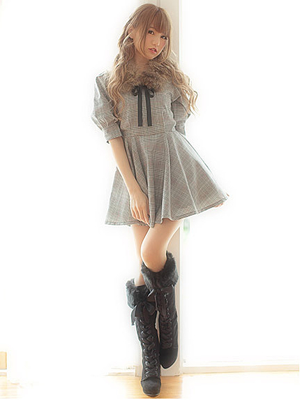 14.AW レースアップファーロングブーツ