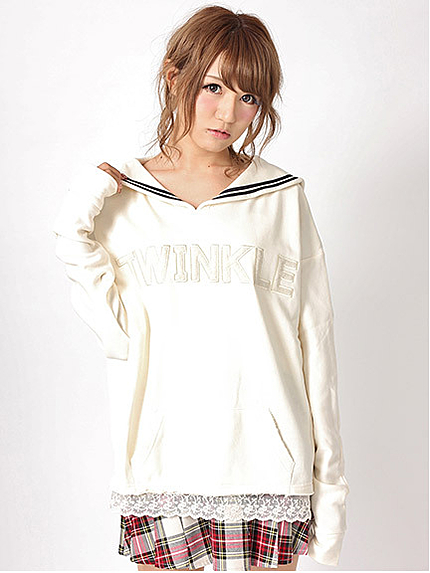 14.AW セーラーカラーＢＩＧボアロゴパーカー