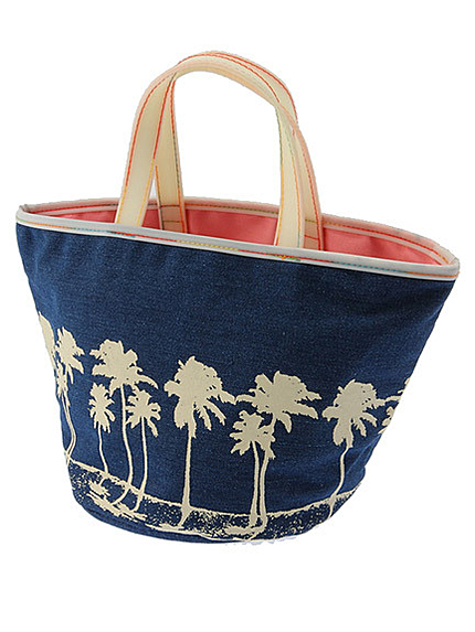 リゾート柄ミニバッグ