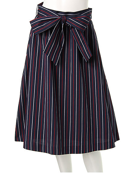 レジメンタルミモレ丈スカート