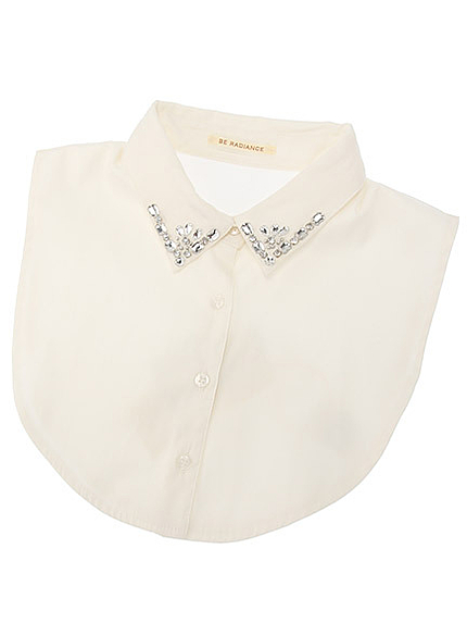 ビジュー付け襟