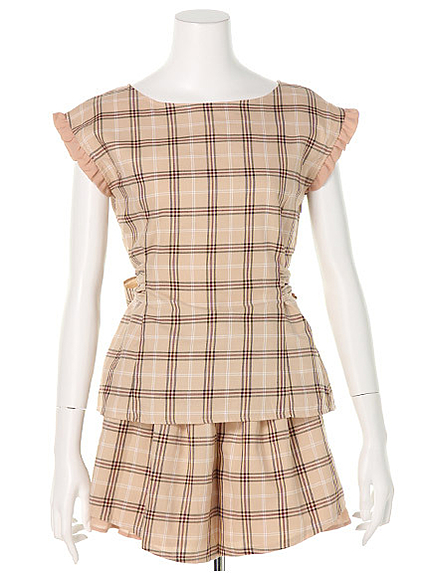 タータンチェックセットアップ