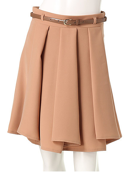 ベルト付きエスカルゴスカート