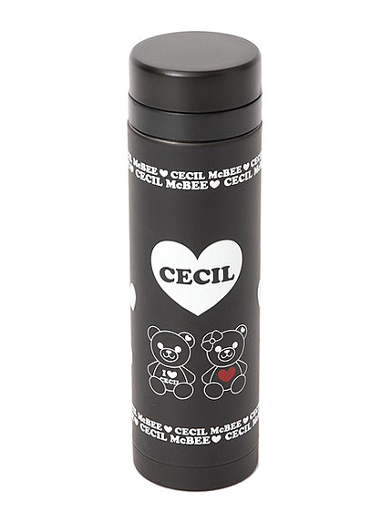 ハートロゴ×セシルベアスリムボトル