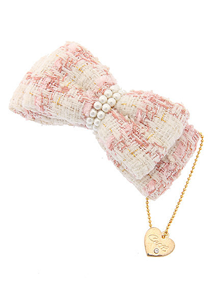 ラメツイードリボンバレッタ