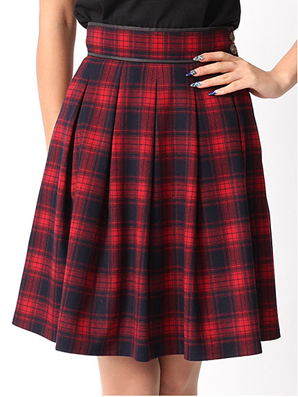 【CECIL BOOK掲載】パイピングチェックスカート