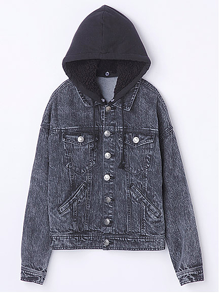 【CECIL BOOK掲載】フード付きデニムジャケット