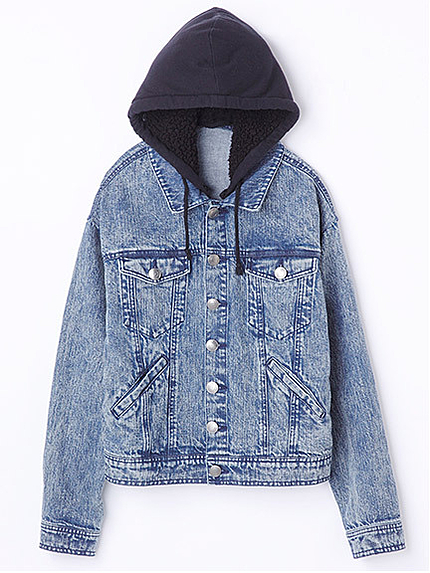 【CECIL BOOK掲載】フード付きデニムジャケット