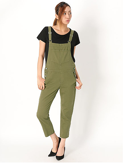 クロップドオーバーオール