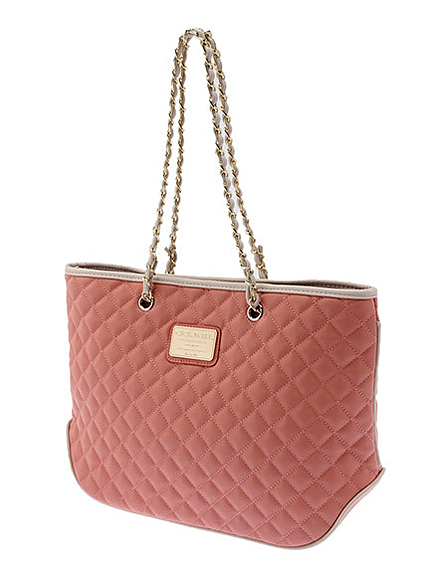 配色パイピングキルティングトート