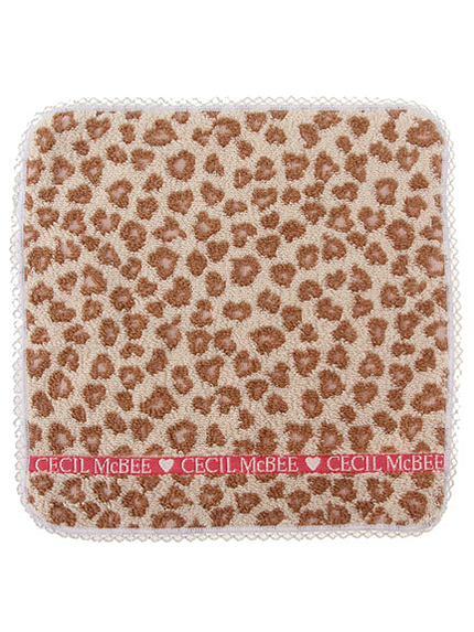 ヒョウ柄タオルハンカチ