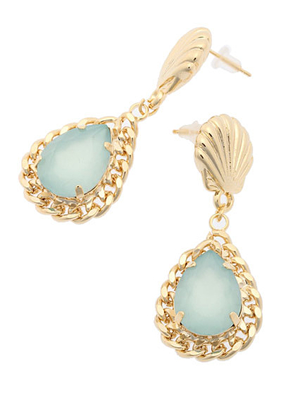 カラードロップシェルピアス