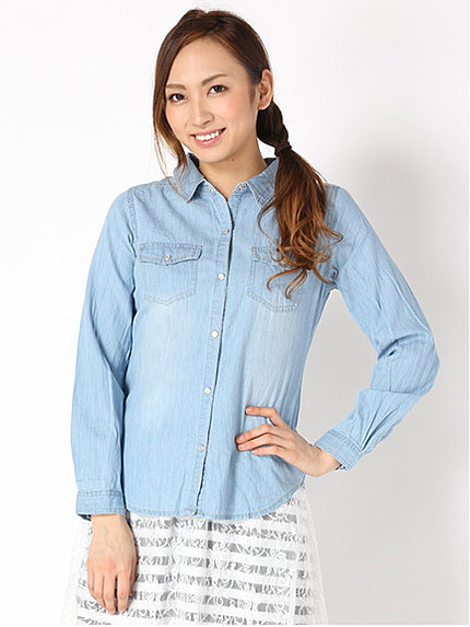ベーシックライトデニムシャツ
