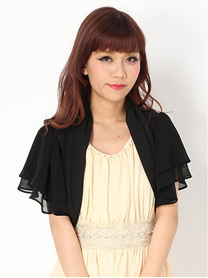 リボンレースシフォンボレロ