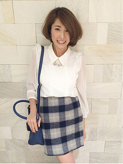 ソフトウール混ミニスカート