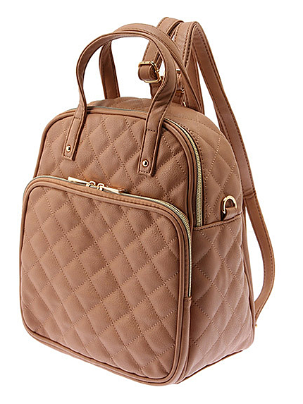 キルティングフェイクレザーバッグ