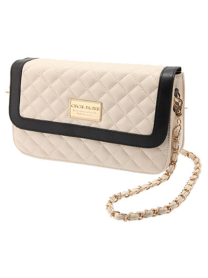 キルティング配色バッグ