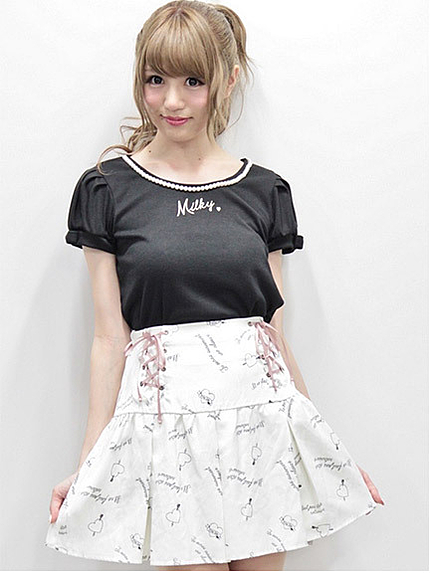 14.AW　メッセージハート総柄スカート