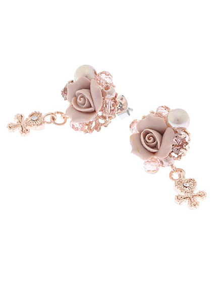 ローズビジューピアス