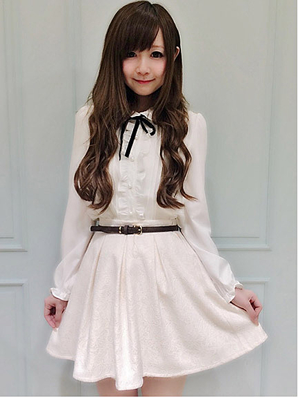 14.AW  ベルト付きレースボンディングスカート