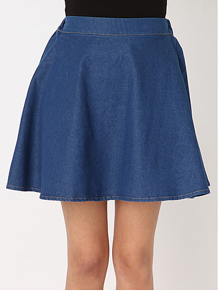 デニムフレアスカート