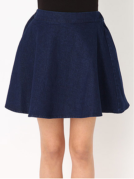 デニムフレアスカート