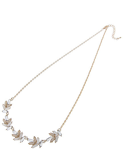 ミニビジュー配色ネックレス