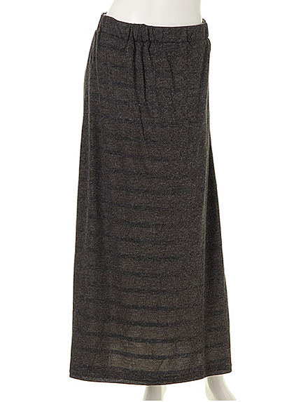 無地ボーダーリバーシブルスカート