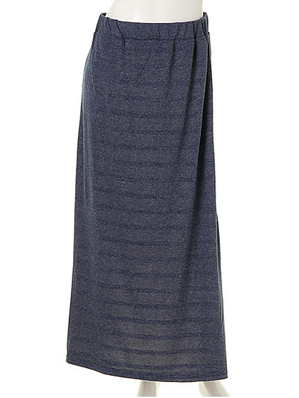 無地ボーダーリバーシブルスカート